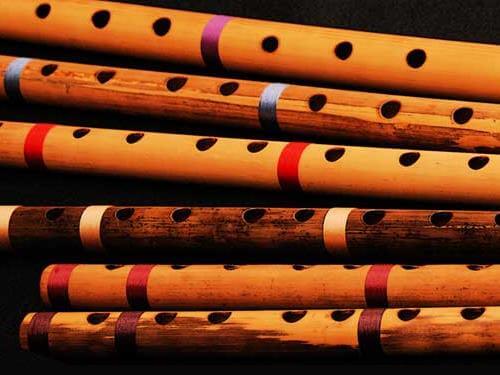 Bansuri Leather Case Professional Flute Classical Flute Apricot Wood 